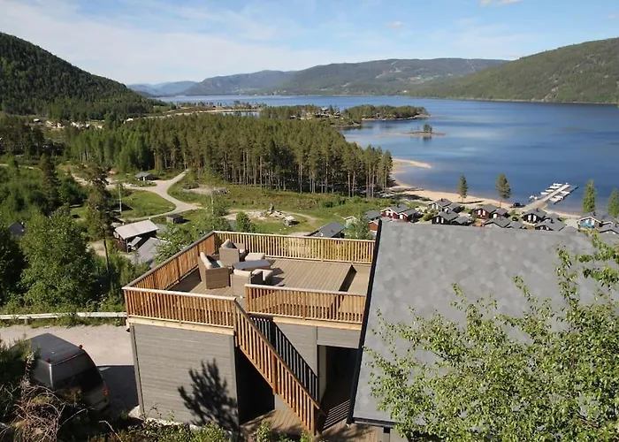 Modern With Panoramic View Of The Nisser Ferienhaus