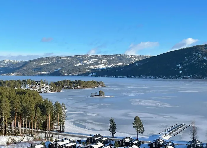 Modern With Panoramic View Of The Nisser Ferienhaus